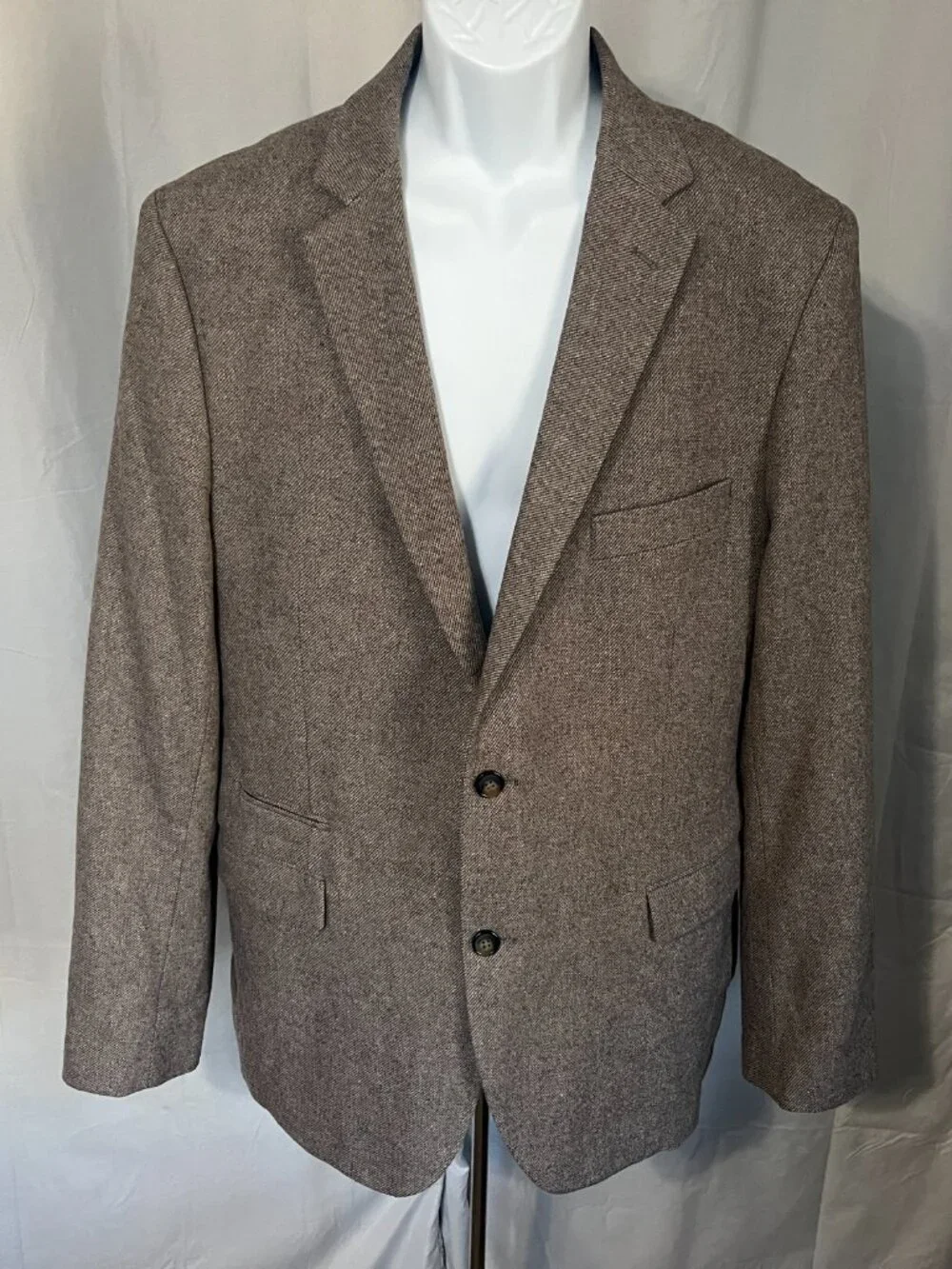 🧥 7 Diamonds Men’s XXL (48R) Light Brown Blazer Sport Coat Suit Jacket EUC ✨